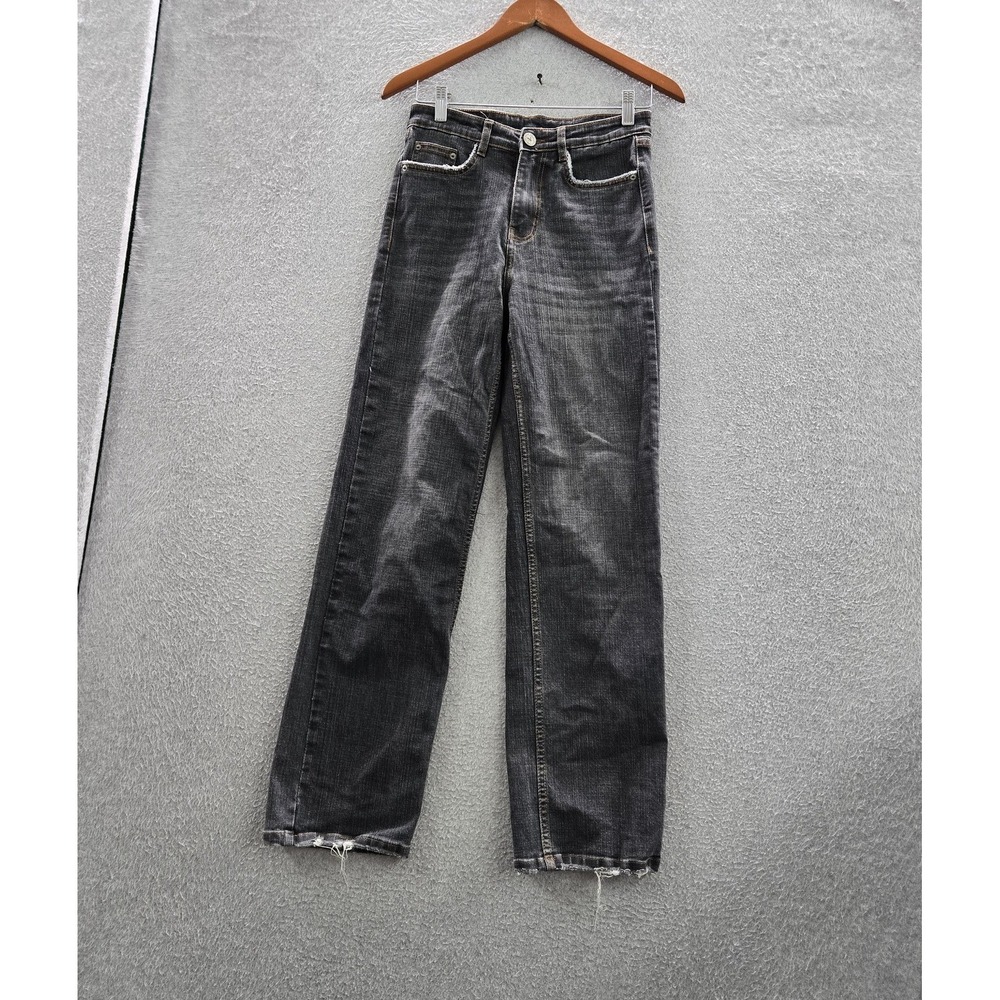 American Eagle Outfitters Men Jeans 28 Gray Denim Straight Mid Rise 29" Inseam